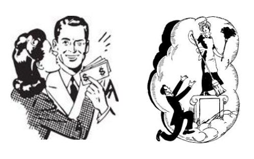 Appreciating spouses clip art