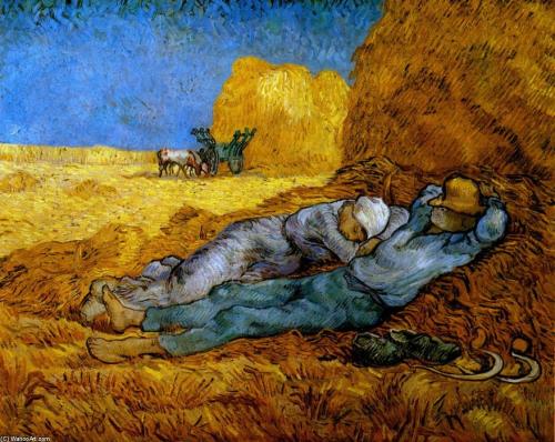 Vincent-Van-Gogh-Rest-Work-after-Millet-