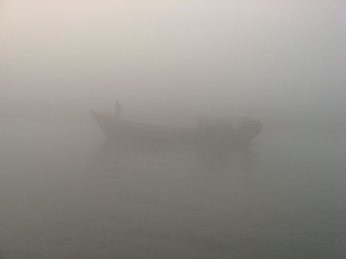 ship in fog